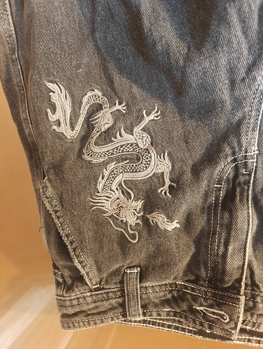 BDG 26/32 CARGO Jeans Wide Leg DRAGON black Stonewash EUC URBAN OUTFITTERS - Picture 5 of 10
